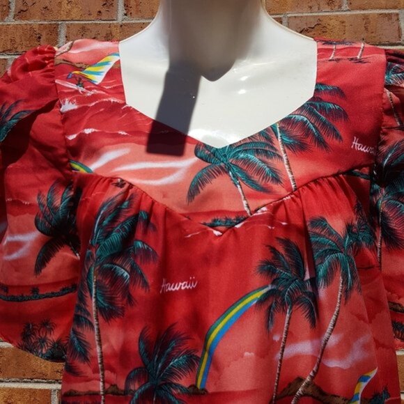 Winnie Fashion hawaii Hawaiian MuuMuu Hawaiian Dress Floral dress - Picture 11 of 13